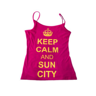 SunCity spagettipántos póló - rózaszín